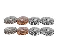 COLLBATH 8pcs Animal Print Craft Ribbon Set, 3/8-inch X 5-Yard Polyester Strips Featuring Tiger, Giraffe, Zebra, Dairy Cow Patterns, Strong and Easy to Tie for DIY Crafts and Handmade