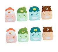 COLLBATH 8pcs Decontamination Scouring Pad Cleaning Sponge Erasers Double Sided for Kitchen Bathroom Home Use Random Color