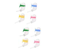 COLLBATH 8pcs Hamster Water Feeders Leakproof Vacuum Drinking Bottles for Pets Capacity Easy Install Mixed Style for Hamsters and Other Household Animals