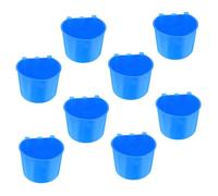 COLLBATH 8pcs Hanging Chicken Coop Bird Bowl Rabbit Feeding Cup Plastic Dog Bowl Cage Water Feeder Cup Rabbit Water Dispenser Pet Watering for Birds Small Animals