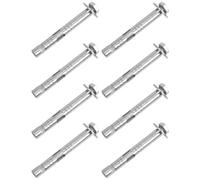 COLLBATH 8pcs Heavy Duty Expansion Screw Anchors Stainless Steel Wall Fixing Bolts for Concrete Brick Masonry Expansion Bolts for Secure Heavy Load Support and Industrial Wall Mounting