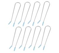 COLLBATH 8pcs Hot Curler Clips Replacement Securing Clamps for Electric Hair Rollers Sky Blue Compact Styling Tool for Beginners and Professionals