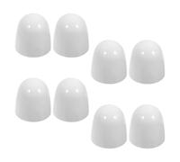 COLLBATH 8pcs Plastic Toilet Floor Bolt Covers Decorative Nut Caps Easy Installation for Bathroom Toilet Mounting Parts