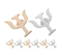 COLLBATH 8pcs Psychology Lapel Pins for Men and Women Suit Accessories Dual-color Brooches for Jackets Shirts Scarves Versatile Collar Decorations Meaningful Gift for Graduations and