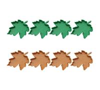 COLLBATH 8pcs Reptile Water Bowls Food Dishes Lifelike Maple Leaf Design for Tortoise Gecko Snake Lizard Lightweight Easy to Clean for Outdoor Use