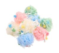 COLLBATH 8pcs Shower Loofahs Quick Drying Exfoliating Bath Pouf Balls for Gentle Skin Cleansing High Foaming Mesh Body Scrubber Spa Accessories for Bathing Routine