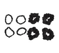 COLLBATH 8pcs Simulated Silk Hair Ring Ponytail Holder for Fine Hair Elastic for Braids