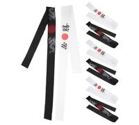 COLLBATH 8pcs Sports Headbands Samurai Ninja Fitness Sweatbands for Karate Martial Arts Training Breathable Quick-dry Chef and Halloween Costume Head Wraps for Boys