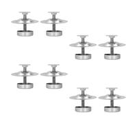 COLLBATH 8PCS Stainless Steel Beehive Stand Feet Ant-Proof Adjustable Metal Base for Outdoor Beekeeping, Beehive Base Holder for Garden Apiary Supplies