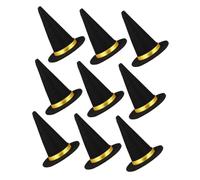 COLLBATH 9pcs Hats Lightweight Halloween Decorations for Wine Bottles Party Supplies DIY Crafts Charming Black Caps for Festive Decor and Creative Projects
