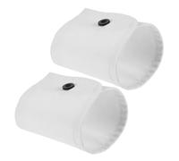COLLBATH Accessories White for Women Small Fragrance Style Elegant Decorative Wrist and Rounded Corner Shape 1 Pair Fabric with Intricate 3d Design for Fancy Dress