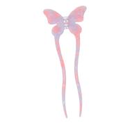 COLLBATH Acetate Butterfly Hair Stick Vintage U Shaped Hairpins with Fake Pearls for Bridal Women for Bun Hairstyles Costume Accessories and Cosplay Props Lightweight and Secure Design