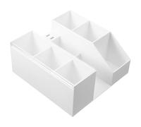 COLLBATH Acrylic Eyelash Tools Desktop Organizer Storage Box for Tweezers and Grafting Tools Makeup Brush Holder Compatible with Decor Professional Lash Tweezers Display Rack