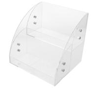 COLLBATH Acrylic Makeup Mask Paper Storage Box, Desktop Cosmetics Debris Cotton Pad, Swabs, Napkin Organizer, Transparent Finishing Container