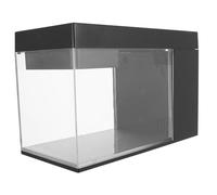 COLLBATH Acrylic Self-circulating Micro-cylinder Betta Tank Small Fish Tank Decorations for Desk