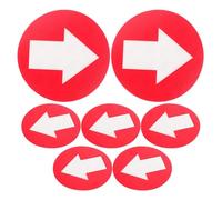 COLLBATH Adhesive Reflective Arrow Markers 10pcs PVC Trail Sign Stickers for Outdoor Camping Path Guidance and Stairway Area Visibility