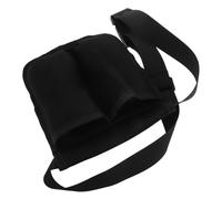 COLLBATH Adjustable Belt Waist Organizer Dual Pocket Waist Bag Black Cloth Ergonomic Comfort Multifunctional Design for Massage Professionals Therapists Office Travel Use
