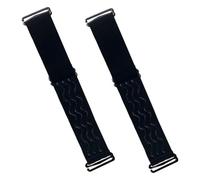 COLLBATH Adjustable Elastic Wig Belt 2pcs Black Silicone Polyester Wig Band with Buckle Design Comfortable to Wear without Glue Or Tape for Secure Hair Styling