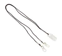 COLLBATH Adjustable Hearing Aid Hanging Strap with Secure Clip for BTE Hearing Aids Anti-Lost Cord Protection Accessory for Adults in Brown