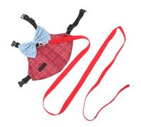 COLLBATH Adjustable Rabbit Harness Leash Set with Gentlemen Suit Design Comfortable Pet Chest Strap for Small Animals Secure Fit Bunny Vest for Outdoor Walks Parties and Daily Use