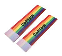 COLLBATH Adjustable Soccer Captain Armband Wide Elastic Nylon Band 2pcs Visible Leadership Symbol for Adults and Youths for Official Games and Team Sports Events