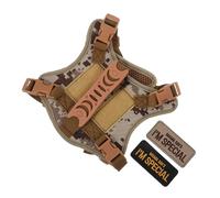 COLLBATH Adjustable Tactical Cat Harness Vest with Secure Metal D-ring Leash Hook Design for Small Pets Comfortable Padded Fit for Walking Hiking and Training