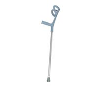 COLLBATH Adjustable Underarm Crutch, Aluminium Alloy Walking Aid for Elderly and Wounded Users, Practical Telescopic Design, Silver Mobility Support