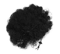 COLLBATH African Drawstring Ponytail for Women Bubble Effect Breathable Human Hair Braided Ponytail Extension for Afro-textured Boys and Girls and Casual Styling