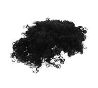 COLLBATH African Women's Synthetic Afro Wig Curly Fluffy Ponytail and Bang for Daily Use and Cosplay