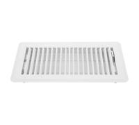 COLLBATH Air Duct Vent Cover Floor 4x10 Inch Metal Grill with Pressed Structure, Optimized Airflow Cover for Home Floor Ventilation