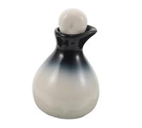 COLLBATH Airtight Ceramic Oil Diffuser Bottle with Duckbill Spout for Precise Dispensing Vintage Essential Oil Storage Perfume Decanting Small Travel Vase Jar for Long Term Fragrance