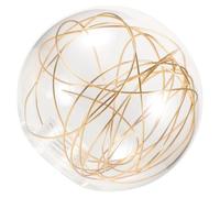 COLLBATH Aluminum Wire Glass Lamp Shade Transparent Globe Cover for Pendant Ceiling Wall Light Fixture Replacement Gold Silver Color Options for Modern Home Office Lighting