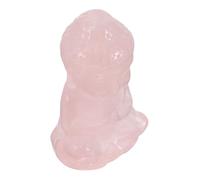 COLLBATH Amethyst Carved Ornaments Natural Meditation Accessories Thai Sitting Buddha Figurine for Home Decor Zen Monk Praying Statue Buddha Sculpture Feng Shui Ornaments