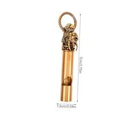 COLLBATH Animal Head Copper Whistle Keychain Decorative Whistle for Sports Outdoor Activities Loud Crisp Sound present for Teachers Families