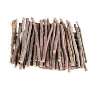 COLLBATH Apple Sticks Hamsters Treats Toys Small Animals Wooden Pet Chew Molar Wood Rod For Guinea Pigs Rabbits Chinchillas Squirrels 200 G Coffee