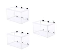 COLLBATH Aquarium Separation Net for Fish Hatchery Mesh Fish Breeding Box Suction Cups Survival Rate Enhancer