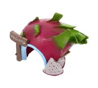 COLLBATH Aquarium Shelter House: Resin Fish Tank Decoration Accessory - Dragon Fruit Shaped Hiding Cave For Shrimp And Betta - Aquatic Landscaping Decor