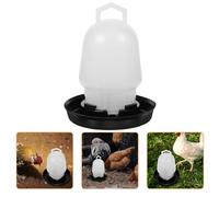 COLLBATH Automatic Chicken Water Feeder 0.75kg Plastic Poultry Waterer Buckle Closure for Chickens Ducks and Geese Backyard Drinking Dispenser
