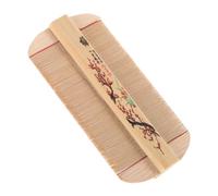 COLLBATH Bamboo Grate Vintage Fine Tooth Comb for Dandruff Removal Grooming Tool Pet Hair Brush Dog Comb Double Sided Design