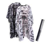 COLLBATH Barber Cape with Anti-static Hair Cutting Gown and Carbon Fiber Tuck Comb Skin-friendly Hairdressing Cloak for Salon and Home Haircuts