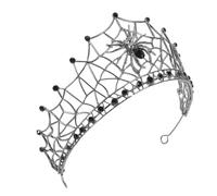 COLLBATH Baroque Spider Web Bridal Hair Crown Alloy Wedding Tiara Headband for Women Elegant Headpiece for Weddings Themed Parties Halloween Cosplay and Formal Events