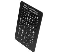COLLBATH Beginner Writing Pad with Precision Raised Dots Comprehensive English Alphabet Punctuation for Visually Impaired Students Portable Learning Tool for Education