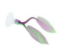 COLLBATH Betta Fish Resting Leaf Dual-function Decor for Tank Suction Cup Soft Silicone Bed
