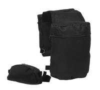 COLLBATH Bike Saddle Bag for Rear Rack with Fast Attachment Spacious Compartments and Secure Fit Black Bicycle Panniers for Mountain Commuter and Travel Use Bike Accessories