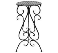 COLLBATH Birdbath Bowl Stand with Three-legged Iron Design Inch Tall Outdoor Metal, Heavy Duty Load Bearing Plant Pot Shelf Minimising Reflections for Patio and Garden