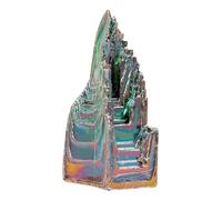 COLLBATH Bismuth Crystal Specimen Unique Mineral Decor Wear Resistant Irregular Ore for Home Office Desktop Collection and Stylish Interior Decoration
