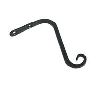 COLLBATH Black Hanging Rack Wall Mounted Hook Multi-Purpose Garden Hanger for Flower Pots Bird Feeders Lanterns Wind Chimes Indoor Outdoor Decor