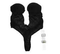 COLLBATH Black Invisible Shapewear Women Bustier Bra Slimming Breathable Nylon Bustier for Ladies Size S to Xl Backless Design