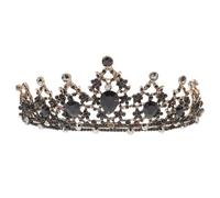 COLLBATH Black Swan Tiara Vintage Styled Headwear Retro Baroque Alloy Wedding Headband Comfortable to Wear Decoration for Hair at Fancy Dress Parties