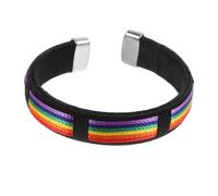COLLBATH Bracelet Elegant Design Unique and Rainbow Women with Celebration Polyester Material Cuff Wristband Anniversary Birthday for Female Friends Gifts